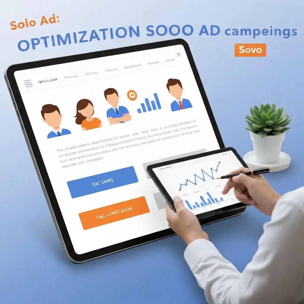 Optimized landing page and data analysis for solo ad campaign success