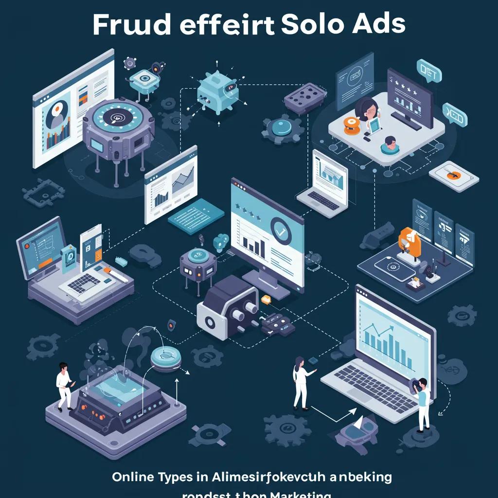 Visual representation of different types of fraud affecting solo ads