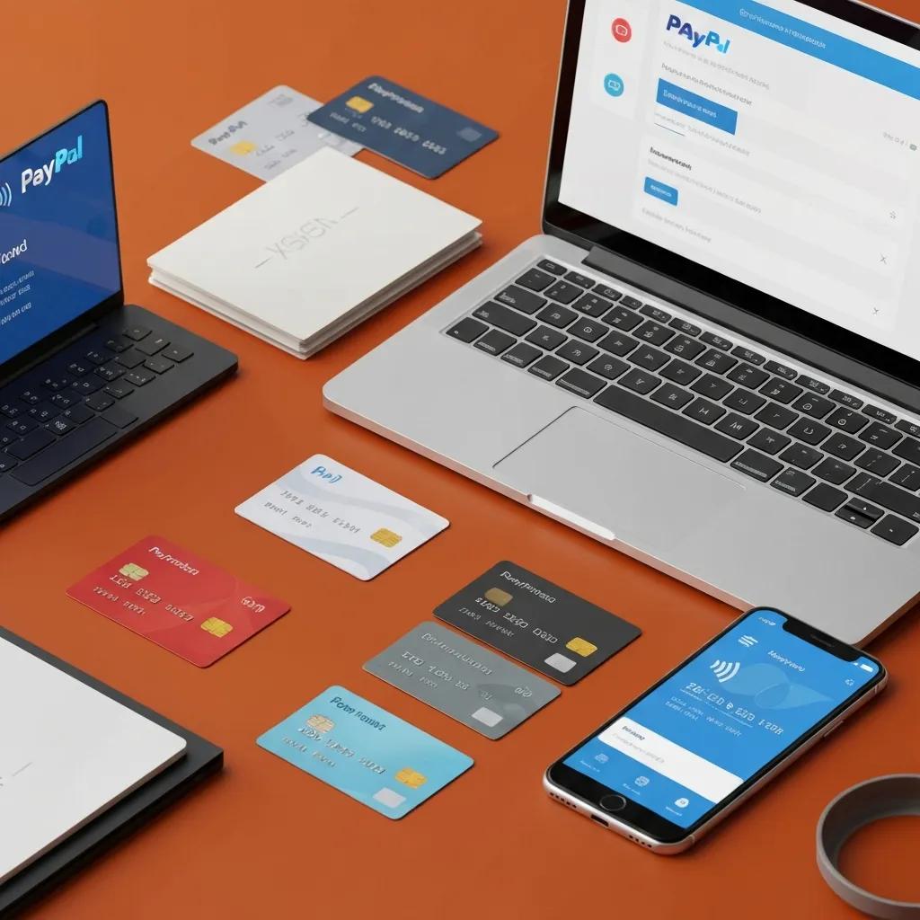 Visual representation of payment methods for solo ad traffic packages including PayPal, credit cards, and bank transfers